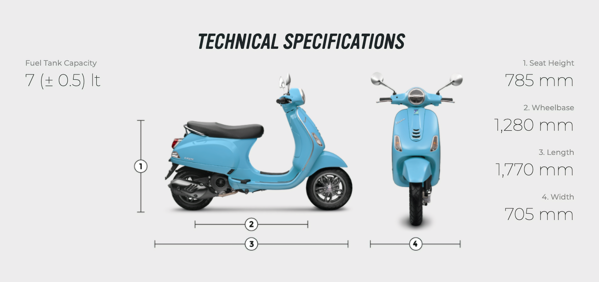 Vespa LX Specification