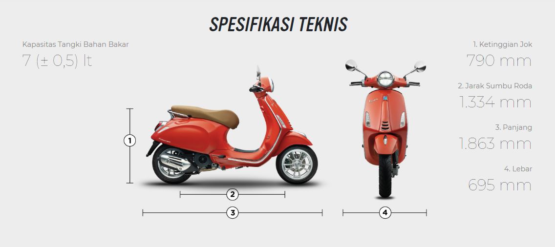 Vespa LX Specification