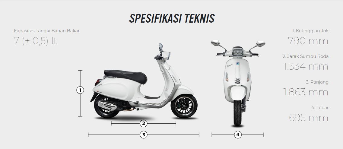 Vespa LX Specification